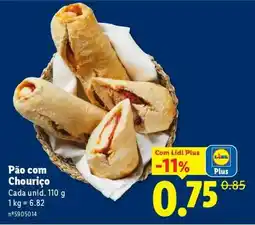 Lidl Pão com Chouriço promoção