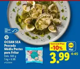 Lidl OCEAN SEA Pescada Média Postas para Fritar promoção