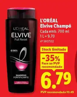 Lidl L'Oréal Elvive Champô promoção