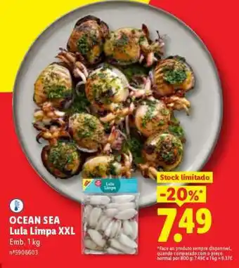Lidl OCEAN SEA Lula Limpa XXL promoção