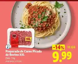 Lidl Preparado de Carne Picada de Bovino XXL promoção