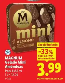 Lidl MAGNUM Gelado Mini Amêndoas promoção
