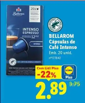 Lidl Bellarom Cápsulas de Café Intenso promoção