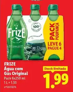 Lidl FRIZE Água com Gás Original promoção