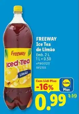 Lidl FREEWAY Ice Tea de Limão promoção