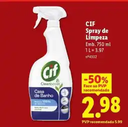 Lidl Cif Spray de Limpeza promoção