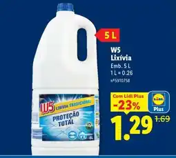 Lidl W5 Lixívia promoção