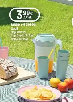 Intermarché Jarro + 4 copos codil promoção