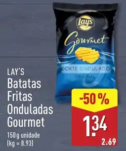 ALDI Lay's Batatas Fritas Onduladas Gourmet promoção