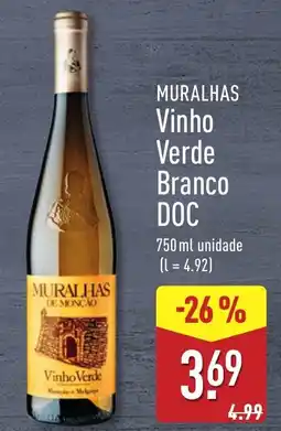 ALDI Muralhas Vinho Verde Branco DOC promoção