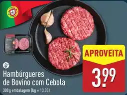 ALDI Hambúrgueres de Bovino com Cebola promoção