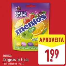 ALDI mentos drageias de fruta promoção