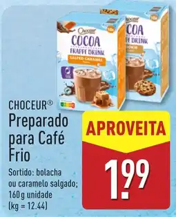 ALDI Choceur preparado para café frio promoção