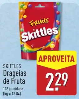 ALDI Skittles Drageias de Fruta promoção