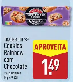 ALDI Trader Joe's cookies rainbow com chocolate promoção