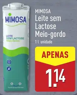 ALDI Mimosa leite sem lactose meio-gordo promoção