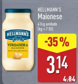 ALDI Hellmann's maionese promoção