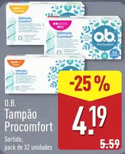 ALDI O.B. Tampão Procomfort promoção