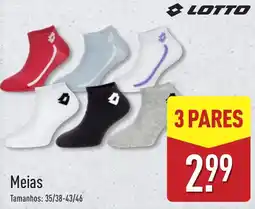 ALDI Meias Lotto promoção