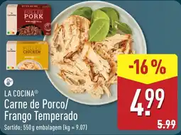 ALDI La cocina carne de porco/frango temperado promoção
