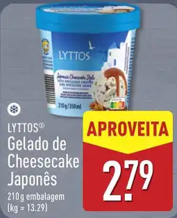 ALDI LyttoS Gelado de Cheesecake Japonês promoção