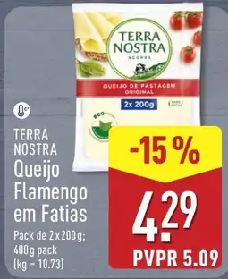 ALDI Terra nostra queijo flamengo em fatias promoção