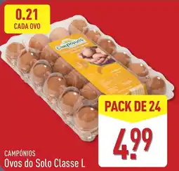ALDI Campónios Ovos do Solo Classe L promoção