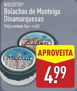 ALDI Biscotto bolachas de manteiga dinamarquesas promoção
