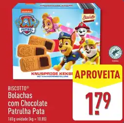 ALDI Biscotto bolachas com chocolate patrulha pata promoção