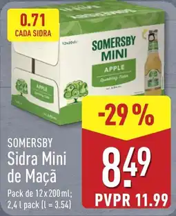 ALDI Somersby Sidra Mini de Maçã promoção