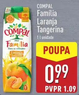 ALDI Compal família laranja tangerina promoção