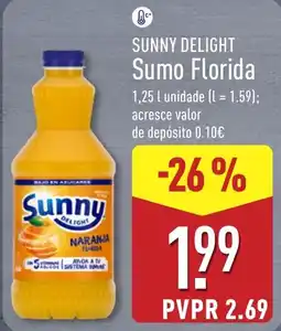 ALDI Sunny Delight Sumo Florida promoção
