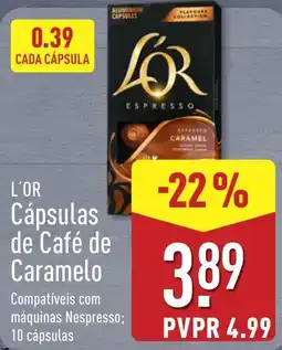 ALDI L'or cápsulas de café de caramelo promoção