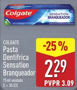 ALDI Colgate pasta dentífrica sensation branqueador promoção