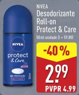 ALDI nivea desodorante roll-on protect & care promoção