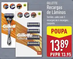 ALDI Gillette recargas de lâminas promoção