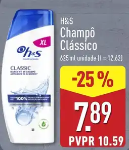 ALDI H&S Champô Clássico promoção