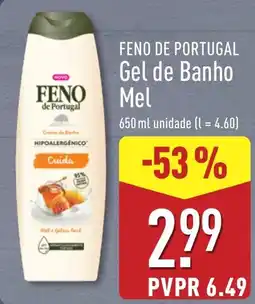 ALDI Feno de portugal gel de banho mel promoção