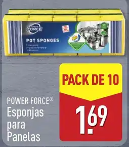 ALDI Power force esponjas para panelas promoção