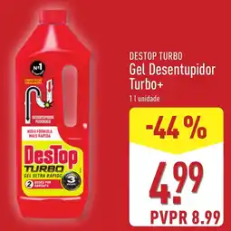ALDI Destop turbo gel desentupidor turbo+ promoção