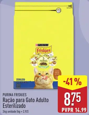 Purina friskies ração para gato adulto esterilizado