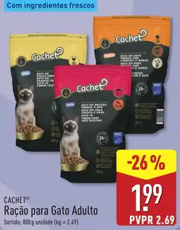 ALDI Cachet Ração para Gato Adulto promoção