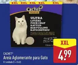ALDI Cachet areia aglomerante para gato promoção