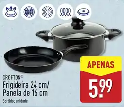ALDI Crofton frigideira 24 cm/panela de 16 cm promoção