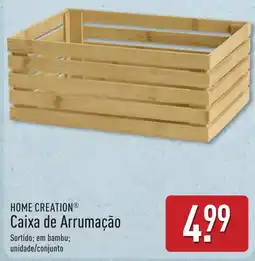 ALDI Home creation caixa de arrumação promoção
