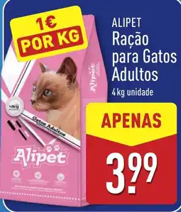 ALDI Alipet ração para gatos adultos promoção