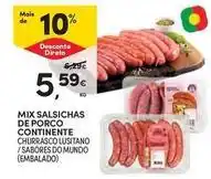 Continente Bom dia Mix - salsichas de porco continente promoção