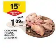 Continente Bom dia Codorniz fresca promoção