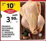 Continente Bom dia Seleção du chef - frango do campo inteiro c/ miudos continente promoção
