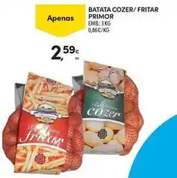Continente Bom dia Primor - batata cozer/ fritar promoção